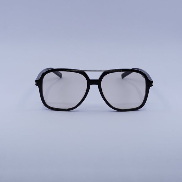 Saint Laurent SL545 001 Sunglasses Black Aviator Frame, Light Yellow Lenses - Picture 3 of 15